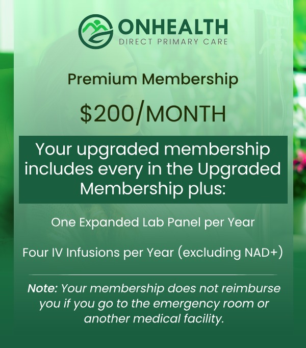 Memberships at OnHealth, PLLC, Wellness Clinic in Colorado Springs, CO