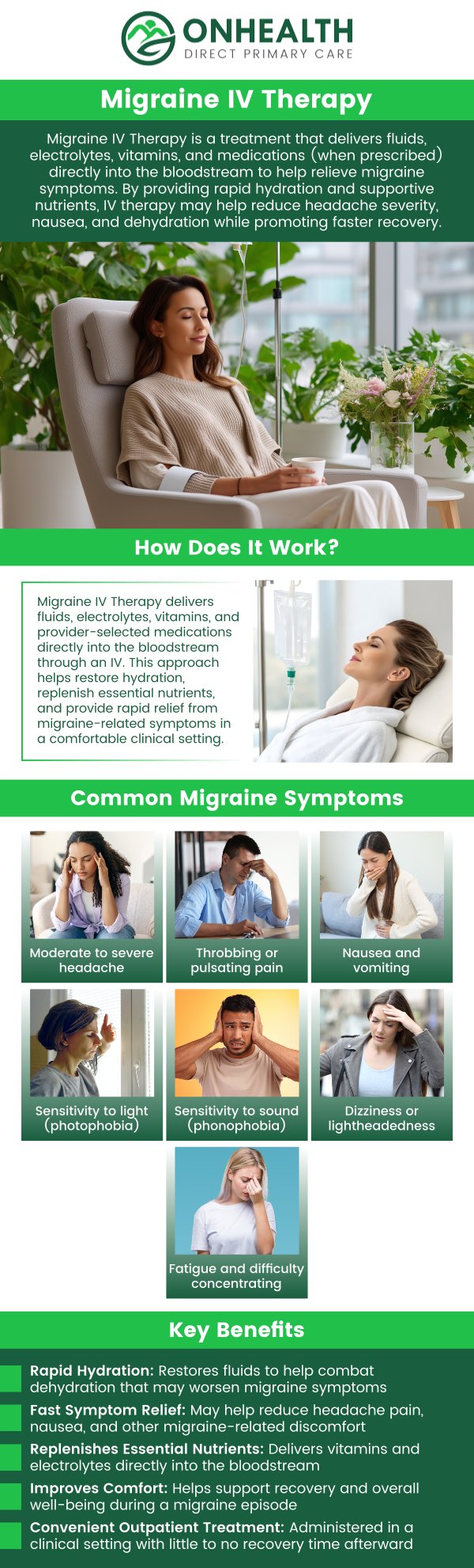 Common questions asked by patients: What is Migraine IV Therapy? How long does a Migraine IV session take? How quickly will I feel relief from my migraine after IV therapy? How often can I receive Migraine IV Therapy? For more information, contact us or schedule an appointment online. We are conveniently located at 11590 Black Forest Rd #10, Colorado Springs, CO 80908. Common questions asked by patients: What is Migraine IV Therapy? How long does a Migraine IV session take? How quickly will I feel relief from my migraine after IV therapy? How often can I receive Migraine IV Therapy? For more information, contact us or schedule an appointment online. We are conveniently located at 11590 Black Forest Rd #10, Colorado Springs, CO 80908.